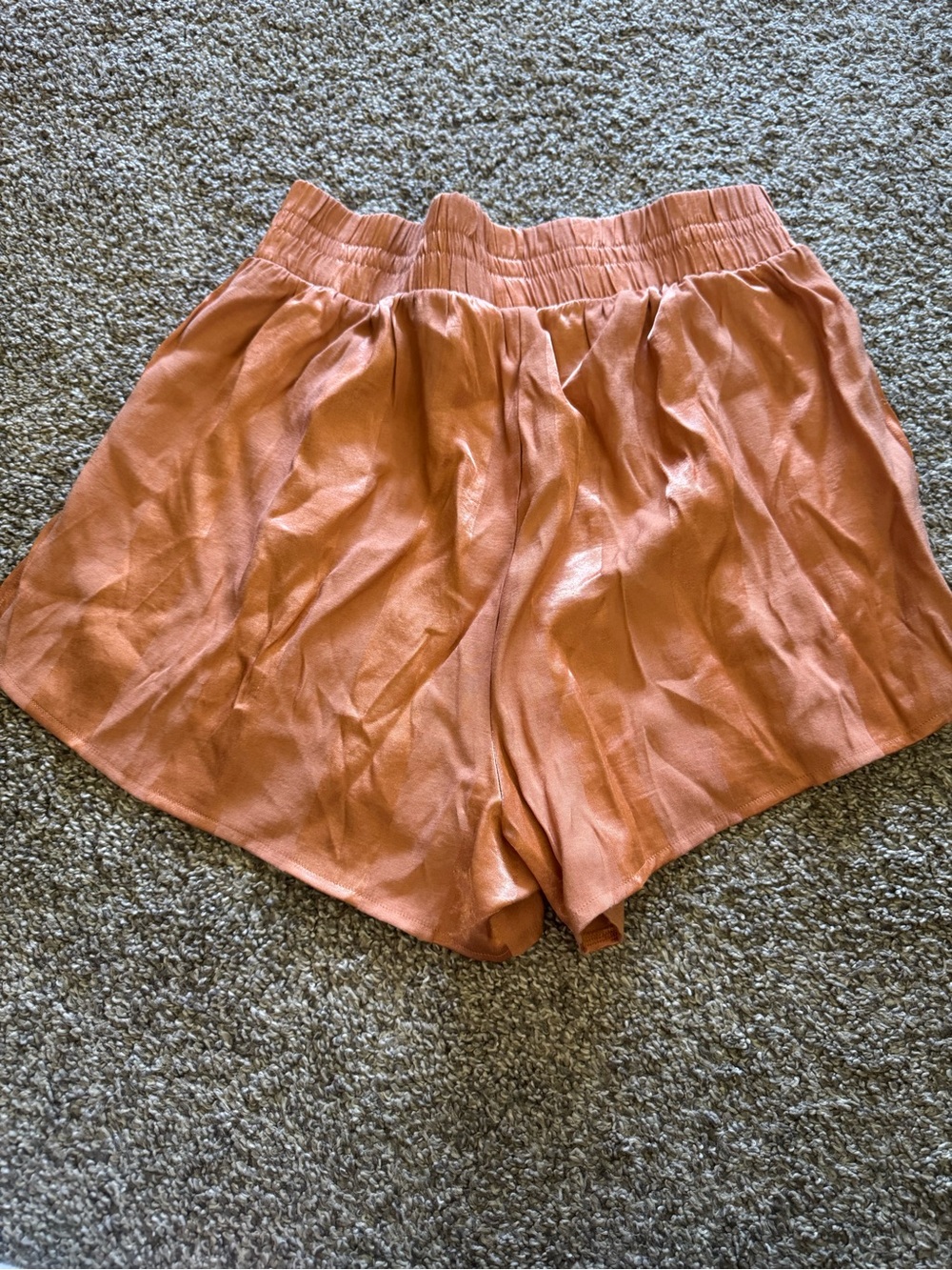Victoria's Secret Rust Orange Elastic-Waist sleep Shorts